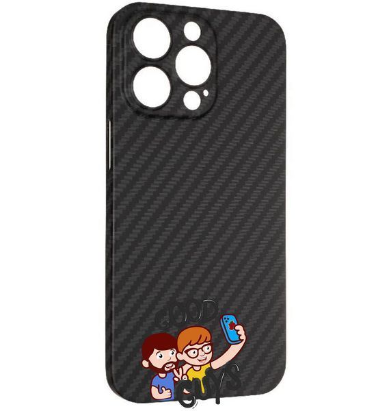 Чохол Carbon case MagSafe для iPhone 15 Pro Black 1818-0 фото