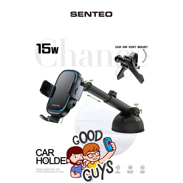 Автомобільний тримач Senteo Drift2 SH-02 15W Black 4505-0 фото
