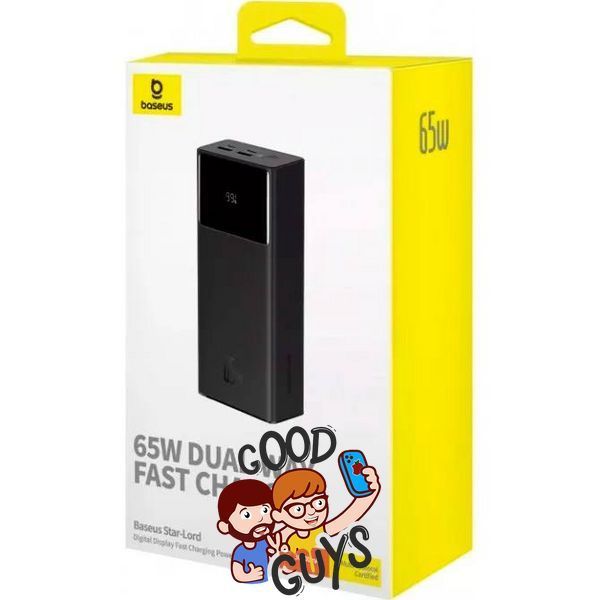 Павер бенк Baseus Star-Lord Digital Display Fast Charge 30000 mAh 65W Black 3022-0 фото