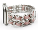 Ремінець Desay Chanell 42,44,45,46mm(10,11S),49mm(ultra 1-3S) Silver-Pink 1424-3 фото 2