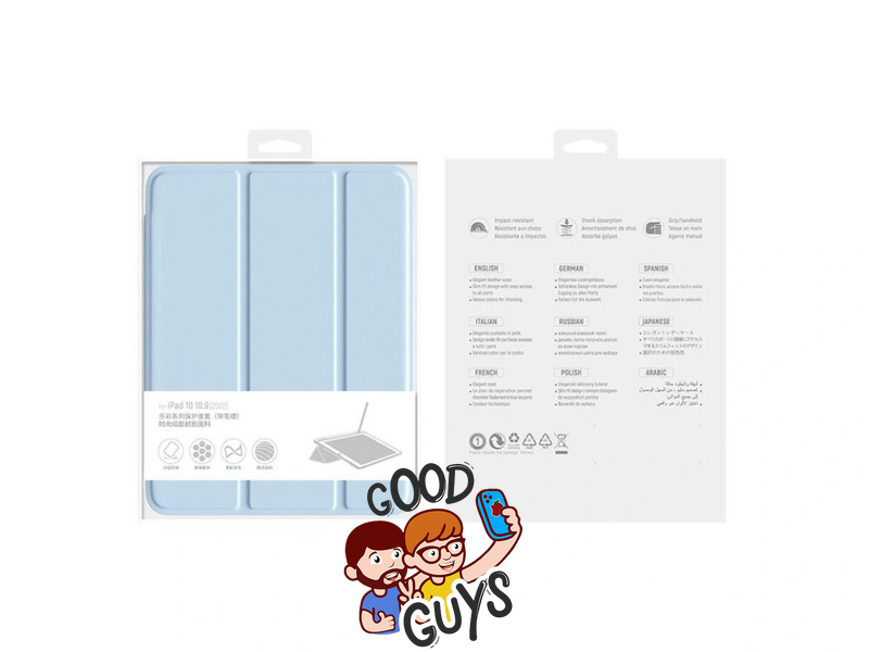 Чохол Comma для iPad 12.9"/13" з місцем для пенсіл Light Blue 2372-1 фото