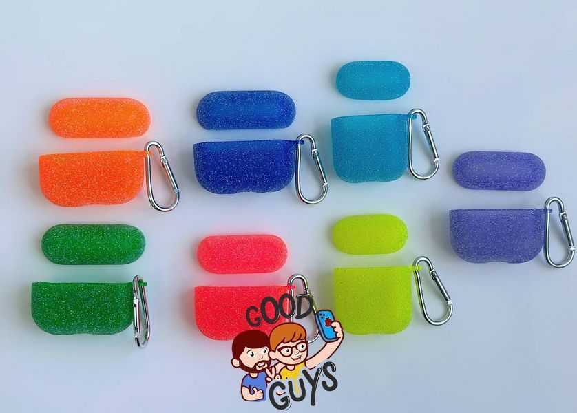Чохол для AirPods 1,2 Stars Shining case з карабіном Orange 2367-0 фото
