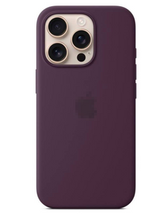Чохол Silicone Case 1:1 з закритою кнопкою камери для iPhone 16 Pro Plum 2752-2 фото