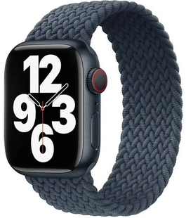 Ремінець нейлоновий Braided Solo Loop 38mm,40mm,41mm,42mm(10,11S)Charcoal Grey 1171-0 фото