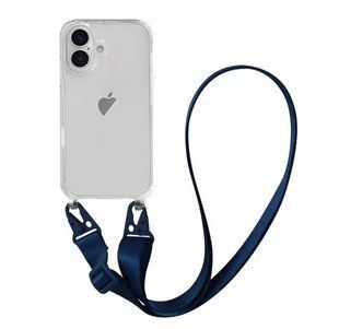 Чохол Armored з ремінцем Crossbody для iPhone 16 Plus Midnight Blue 2519-3 фото