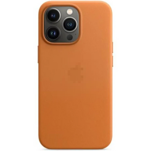 Чохол Leather Case 1:1 with MagSafe iPhone 15 Pro Max Golden Brown 2234-10 фото