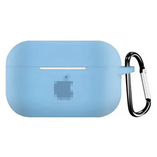 Чохол AirPods Pro з лого та карабіном Lilac 268-24 фото