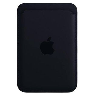 Кишенька-гаманець MagSafe pocket leather logo Black 2992-7 фото