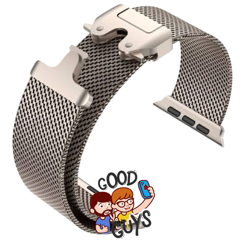 Ремінець Apple Watch Titanium Milanese Loop 38,40,41,42mm(10,11S) Starlight 2615-4 фото