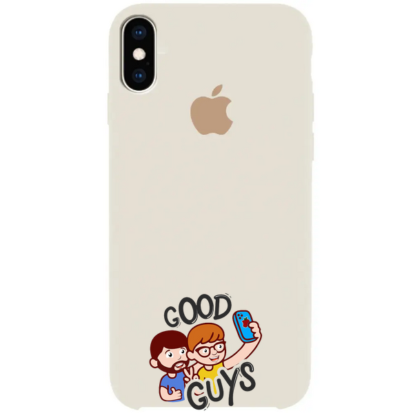 Silicone Case FULL iPhone X,Xs Antique white 114-10 фото