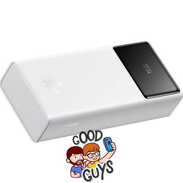 Павер бенк Baseus Star-Lord Digital Display Fast Charging 30000 mAh 30W White 3023-0 фото