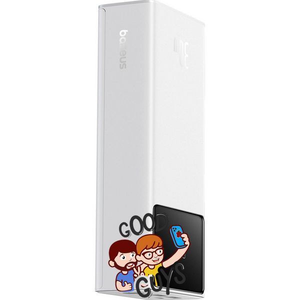 Павер бенк Baseus Star-Lord Digital Display Fast Charging 30000 mAh 30W White 3023-0 фото