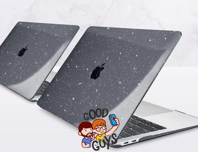 Накладка MacBook HardShell Case 14 Pro (2021-2025) М1/М2/М3/M4/M5 (A2442/A2779/А2992/A3112/A3185/A3401/А2918/A3434)Black Glitter 1434-27 фото