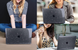 Накладка MacBook HardShell Case 14 Pro (2021-2025) М1/М2/М3/M4/M5 (A2442/A2779/А2992/A3112/A3185/A3401/А2918/A3434)Black Glitter 1434-27 фото 6