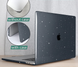 Накладка MacBook HardShell Case 14 Pro (2021-2025) М1/М2/М3/M4/M5 (A2442/A2779/А2992/A3112/A3185/A3401/А2918/A3434)Black Glitter 1434-27 фото 8