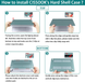 Накладка MacBook HardShell Case 14 Pro (2021-2025) М1/М2/М3/M4/M5 (A2442/A2779/А2992/A3112/A3185/A3401/А2918/A3434)Black Glitter 1434-27 фото 7