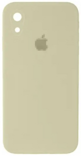 Чохол Silicone Case FULL+camera, SQUARE side iPhone XR Antique white 1059-6 фото