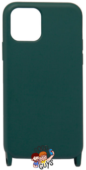 Чохол силіконовий з ремінцем Crossbody для iPhone X,Xs Forest Green 1193-4 фото