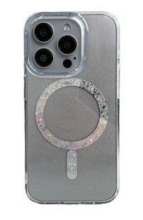 Чохол прозорий блискучий Diamond з MagSafe iPhone 15 Pro Max 2960-2 фото