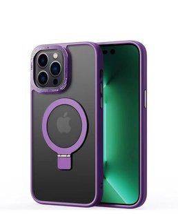 Чохол Crystal Matt з підставкою MagSafe iPhone 14 Pro Deep Purple 1178-2 фото
