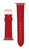 Ремінець Leather Bands для Apple Watch 42mm,44mm,45mm,46mm(10,11S),49mm(ultra 1-3S) Red-Gold 1235-6 фото