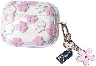Чохол Jewelry для AirPods Pro з карабіном Pink Flower 2302-4 фото
