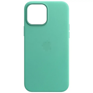 Чохол Leather Case 1:1 with MagSafe iPhone 15 Pro Max Ice Sea Blue 2234-11 фото