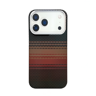 Чохол Carbon Pattern MagSafe для iPhone 17 Pro Max Brown 4048-10 фото