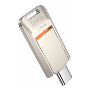 Флеш-накопичувач USB-C HOCO UD17 Smart USB3.0/Type-C 128Gb Silver 4329-2 фото