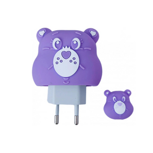 Захисний чохол для блоку + кліпса для кабелю Bear Violet 2148-18 фото