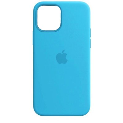 Silicone Case FULL iPhone 12 Mini Blue 120-15 фото