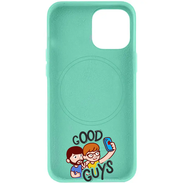 Чохол Leather Case 1:1 with MagSafe iPhone 15 Pro Max Ice Sea Blue 2234-11 фото