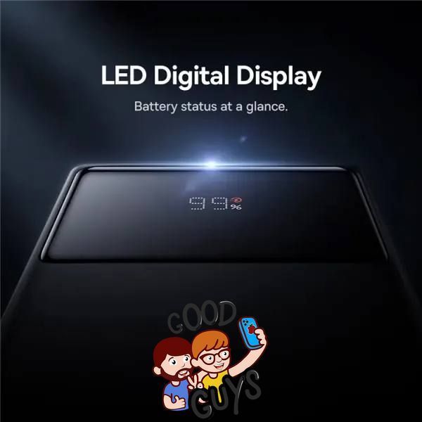 Павер бенк Baseus Star-Lord Digital Display Fast Charging 20000mAh 30W Cluster Black 3024-0 фото