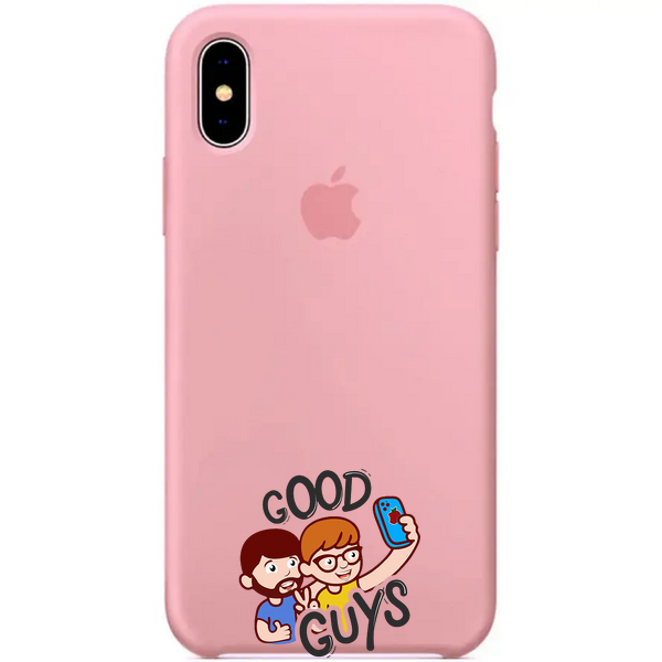 Silicone Case FULL iPhone X,Xs Pink 114-11 фото