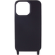 Чохол силіконовий з шнурком Crossbody iPhone 12, 12 Pro Black 1539-7 фото 2