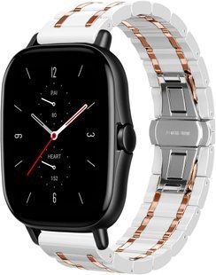 Ремінець New Ceramic Band for Apple Watch 38,40,41,42mm(10,11S) White Rose Gold 1642-5 фото