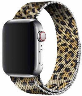 Ремінець Milanese Loop Apple Watch Magnetic 38,40,41,42mm 10gen Leopard Color 277-43 фото