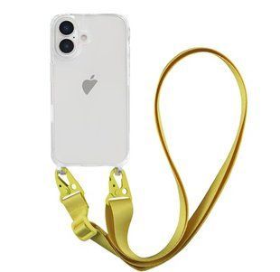 Чохол Armored з ремінцем Crossbody для iPhone 16 Plus Yellow 2519-5 фото