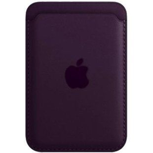 Кишенька-гаманець MagSafe pocket leather logo Dark Cherry 2992-9 фото