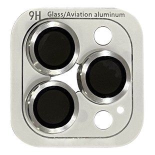 Скло (лінзи) для камери Metal Classic для iPhone 13 Pro/13Pro Max Silver 1799-1 фото