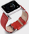 Ремінець Leather Bands для Apple Watch 42mm,44mm,45mm,46mm(10,11S),49mm(ultra 1-3S) Red-Silver 1235-7 фото
