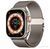 Ремінець Apple Watch Titanium Milanese Loop 42,44,45,46mm(10,11S),49mm(ultra 1-3S) Starlight 2616-1 фото