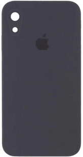 Чохол Silicone Case FULL+camera, SQUARE side iPhone XR Charcoal gray 1059-8 фото