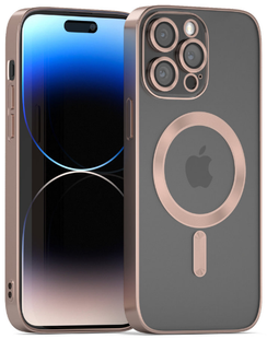Чохол Shining with MagSafe на iPhone 15 Pro Rose Gold 1856-7 фото