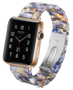 Ремінець бурштиновий для Apple Watch 38,40,41,42mm(10,11S)Blue Ocean 1168-3 фото