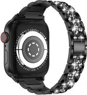 Ремінець SWAROVSKI STEEL BAND for Apple Watch 38,40,41,42mm(10,11S) Black 1606-0 фото