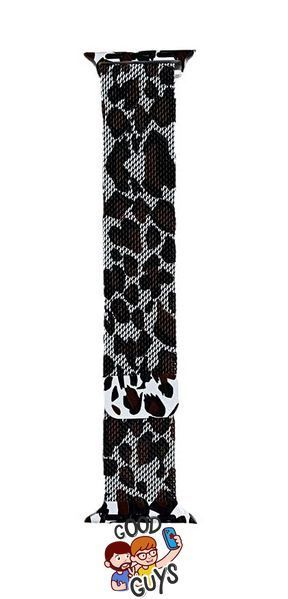 Ремінець Milanese Loop Apple Watch Magnetic 38,40,41,42mm 10gen Leopard White 277-44 фото