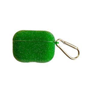 Чохол для AirPods 1,2 Stars Shining case з карабіном Green 2367-4 фото