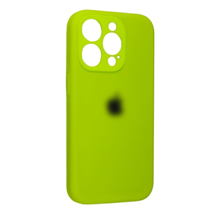 Чохол Silicone case Full + Camera NO LOGO iPhone 13 Pro Max Neon Green 4213-7 фото