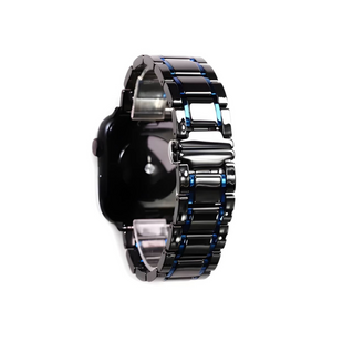 Ремінець New Ceramic Band for Apple Watch 38,40,41,42mm(10,11S) Black Blue 1642-6 фото